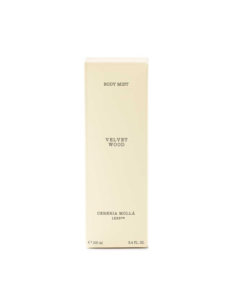 CERERIA MOLLA purškiklis ir kūno dulksna „Velvet wood“ 100 ml.