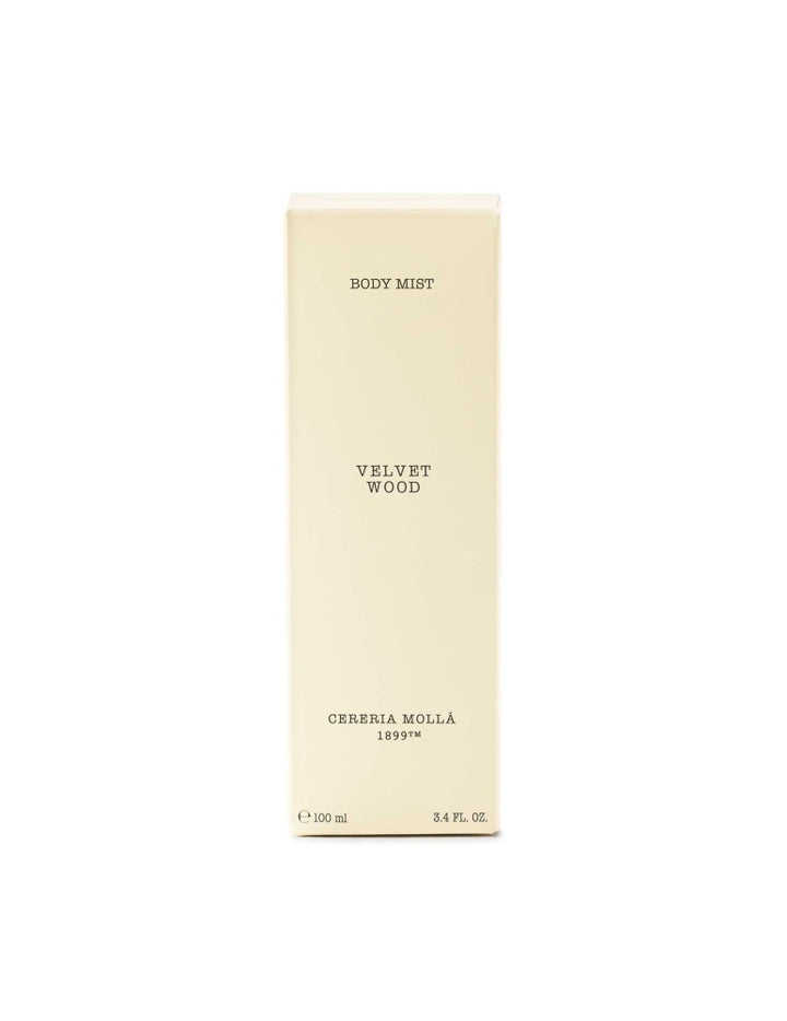 CERERIA MOLLA purškiklis ir kūno dulksna „Velvet wood“ 100 ml.